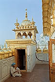 Amritsar - the Golden Temple - copper cupolas 